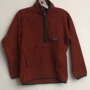 Patagonia Synchilla Mens Fleece XS 1/2 Zip Rust
